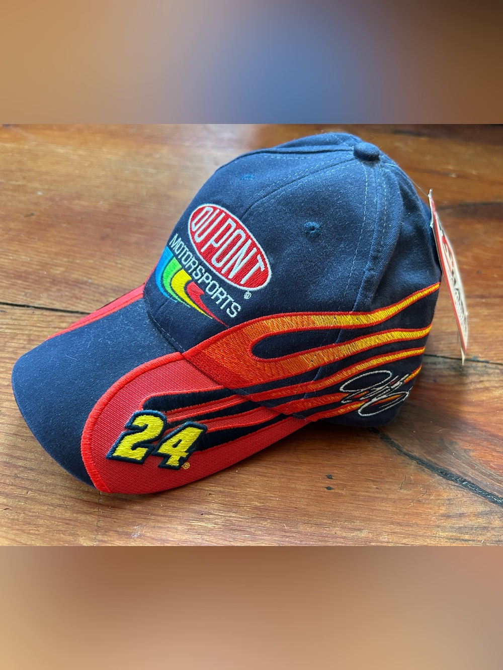 Jeff Gordon DuPont Motorsports Racing Cap with Flame Design - NEW with tags